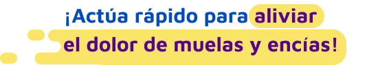 Alivia el dolor de muelas y encias
